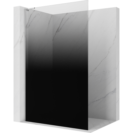 Mexen Kioto L Walk-in zuhanyfal 70 x 200 cm, ombre fekete 8 mm, króm - 800-070-103-01-76