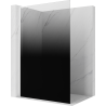 Mexen Kioto L Walk-in zuhanyfal 120 x 200 cm, fekete ombre 8 mm, fehér - 800-120-103-20-76