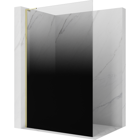 Mexen Kioto L Paravan de duș Walk-in 90 x 200 cm, ombre negru 8 mm, auriu - 800-090-103-50-76