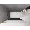 Mexen Kioto L Walk-in zuhanyfal 110 x 200 cm, ombre fekete 8 mm, arany - 800-110-103-50-76