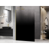Mexen Kioto L Walk-in zuhanyfal 90 x 200 cm, fekete ombre 8 mm, arany szálcsiszolt - 800-090-103-55-76
