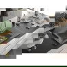 Mexen Gaspar Chiuvetă de granit de 1,5 compartiment cu picurător și baterie de bucătărie Telma, Gri - 6507-71-670200-00
