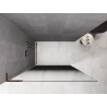 Mexen Kioto L Walk-in zuhanyfal 90 x 200 cm, fekete ombre 8 mm, rózsaarany - 800-090-103-60-76