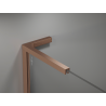 Mexen Kioto L 90 x 200 cm-es zuhanyfal Walk-in, fekete ombre, kefélt réz, 8 mm - 800-090-103-65-76