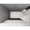 Mexen Kioto L perete de duș Walk-in 90 x 200 cm, ombre negru 8 mm, cupru periat - 800-090-103-65-76