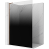Mexen Kioto L 90 x 200 cm-es zuhanyfal Walk-in, fekete ombre, kefélt réz, 8 mm - 800-090-103-65-76