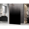 Mexen Kioto L Walk-in zuhanyfal 110 x 200 cm, fekete ombre 8 mm, csiszolt réz - 800-110-103-65-76