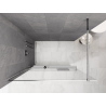 Mexen Kioto+ Zuhanyfal polccal, Walk-in 100 x 200 cm, ombre fehér 8 mm, króm - 800-100-121-01-86
