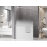 Mexen Kioto+ zuhanyfal polccal Walk-in 70 x 200 cm, ombre fehér 8 mm, fehér - 800-070-121-20-86