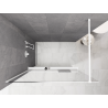 Mexen Kioto+ zuhanyfal polccal Walk-in 130 x 200 cm, ombre fehér 8 mm, fehér - 800-130-121-20-86