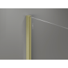 Mexen Kioto+ Zuhanyfal polccal Walk-in 140 x 200 cm, fehér ombre 8 mm, arany kefe - 800-140-121-55-86