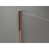 Mexen Kioto+ zuhanyfal polccal Walk-in 120 x 200 cm, fehér ombre 8 mm, rózsaarany - 800-120-121-60-86