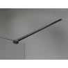Mexen Kioto+ panou de duș cu raft Walk-in 150 x 200 cm, ombre alb 8 mm, negru - 800-150-121-70-86