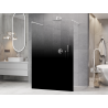 Mexen Kioto perete de duș independent 150 x 200 cm, ombre negru 8 mm, albă - 800-150-002-20-76