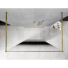 Mexen Kioto perete de duș independent 100 x 200 cm, ombre negru 8 mm, auriu - 800-100-002-50-76