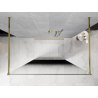Mexen Kioto perete de duș autoportant 140 x 200 cm, ombre negru 8 mm, auriu - 800-140-002-50-76