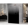 Mexen Kioto perete de duș liber 100 x 200 cm, ombre negru 8 mm, aur roz - 800-100-002-60-76