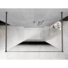 Mexen Kioto perete de duș liber 140 x 200 cm, ombre negru 8 mm, gun metal - 800-140-002-95-76