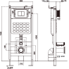 Mexen Lena set încastrat WC cadru pneumatic Tex Air Slim cu vas WC și capac cu închidere lentă, alb - 610030224000A