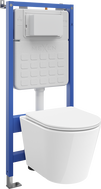 Mexen Rico set încastrat WC cadru Tex Slim cu vas WC Tornado și capac cu închidere lentă, alb - 610030720300T