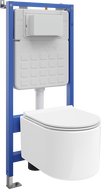 Mexen Sofia set WC încastrat cadru Tex Slim cu vas WC Tornado și capac cu închidere lentă, alb - 610030540500T