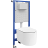 Mexen Sofia Tex Air Slim pneumatikus WC süllyesztett készlet WC-csészével és lassan csukódó üléssel, fehér