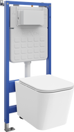 Mexen Teo Tex Slim szerelőkészlet WC tartállyal és csészével, lassan záródó fedéllel, fehér - 610030850600