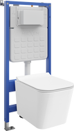 Mexen Teo set încastrat WC cadru Tex Slim cu vas WC și capac cu cădere lentă, alb - 610030850700