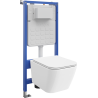Mexen Madox set încastrat WC cadru Tex Slim cu vas WC și capac cu închidere lentă, alb - 610030154000