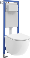 Mexen Lena falba alatti WC készlet keskeny, sarok Tex W állvánnyal és Tornado WC csészével, lassan csukódó ülőkével,