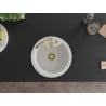 Mexen Diego chiuvetă de granit cu 1 cuvă și baterie de bucătărie Telma, alb - 6512-20-670200-50