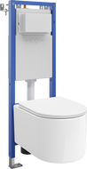 Mexen Sofia set wc încastrat cadru îngust, colțar Tex W cu vas WC și capac cu coborâre lentă, alb - 610530540300