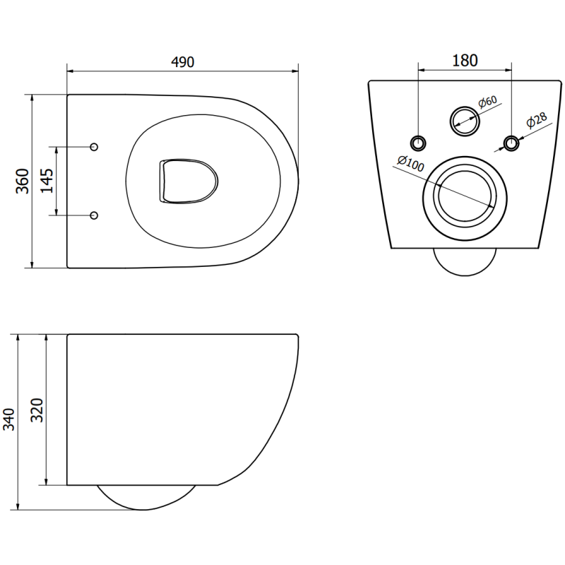 Mexen Lena set WC îngropat cadru pneumatic Tex Air E cu vas WC Tornado și capac cu închidere lentă, negru mat