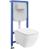 Mexen Riva Tex Air E WC falszerelt pneumatikus tartó készlet WC csészével Tornado és lassan záródó ülőkefedéllel,