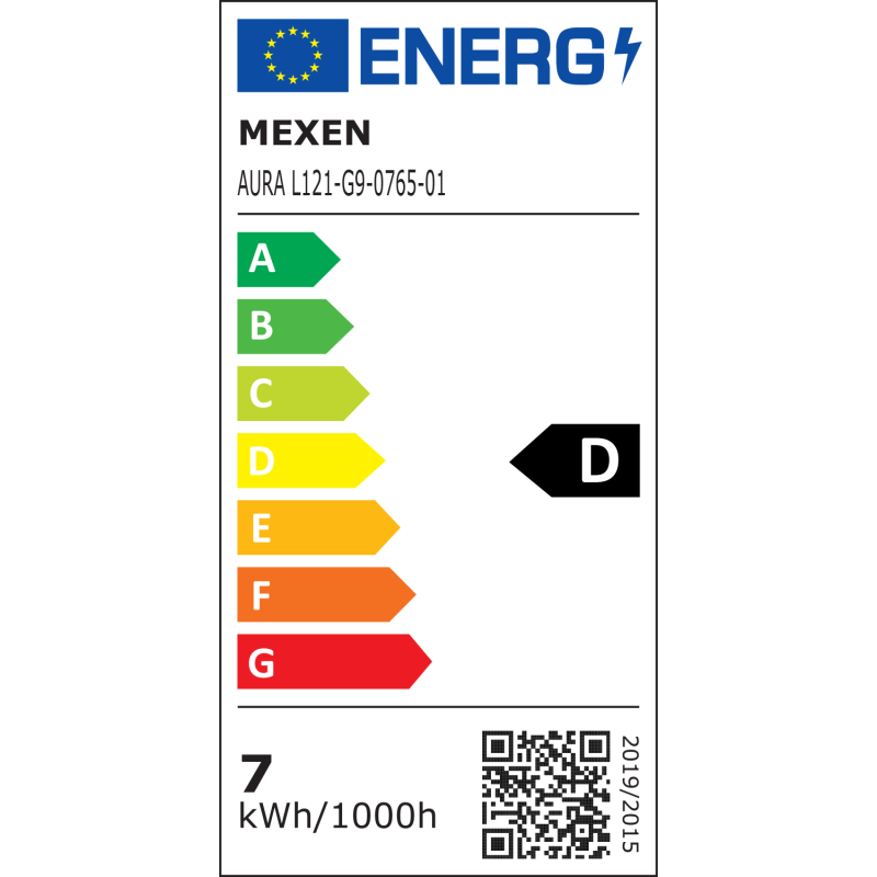 Mexen Aura Bec LED G9, 7W, Rece - 6500K, 980 lm - L121-G9-0765-01