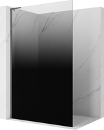Mexen Kioto L Walk-in zuhanyfal 80 x 200 cm, fekete ombre 8 mm, gun gray szálcsiszolt - 800-080-103-66-76