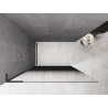 Mexen Kioto L Walk-in zuhanyfal 90 x 200 cm, fekete ombre 8 mm, gun gray csiszolt - 800-090-103-66-76