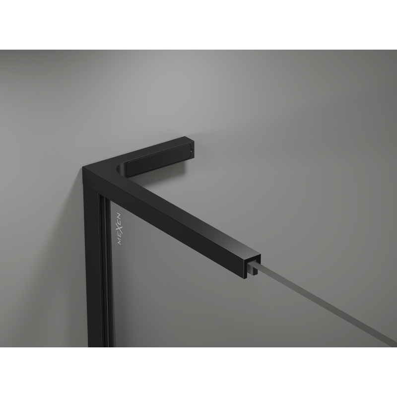 Mexen Kioto L Walk-in zuhanyfal 80 x 200 cm, ombre fekete 8 mm, fekete - 800-080-103-70-76
