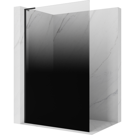 Mexen Kioto L Zuhanyfal Walk-in 120 x 200 cm, ombre fekete 8 mm, fekete - 800-120-103-70-76