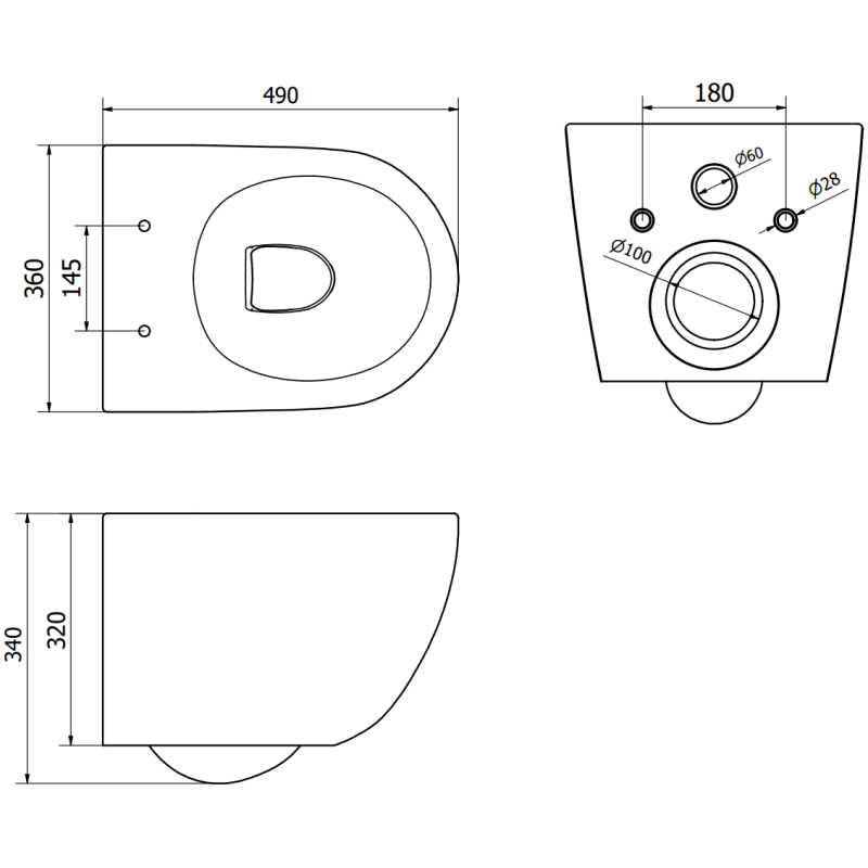 Mexen Lena set WC încastrat cu suport pneumatic Tex Air XS-F cu vas WC Tornado și capac cu închidere lentă, negru mat