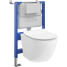 Mexen Lena WC falra szerelhető pneumatikuTex Air XS-F rejtett csomag WC-vel és lassan záródó deszkával, fehér