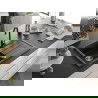 Mexen Bruno chiuvetă de granit cu un compartiment, cu picurător și  baterie de bucătărie Telma, Neagră - 6513-77-670200-70