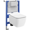 Mexen Stella Tex Air XS-F pneumatikus WC tartály szett rejtett szerkezetben, WC csészével és lassan záródó ülőkével,