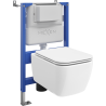 Mexen Stella set încastrat WC cadru pneumatic Tex Air XS-F cu vas WC și capac cu închidere lentă, alb - 610830680900A