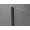 Mexen Kioto+ perete de duș cu raft Walk-in 140 x 200 cm, ombre negru 8 mm, negru - 800-140-121-70-76
