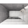 Mexen Kioto+ zuhanyfal polccal Walk-in 150 x 200 cm, ombre fekete 8 mm, króm - 800-150-121-01-76