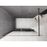 Mexen Kioto+ Zuhanyfal polccal Walk-in 70 x 200 cm, ombre fekete 8 mm, gun gray polírozott - 800-070-121-66-76