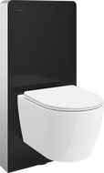 Mexen Carmen set WC montat pe perete cu cadru pneumatic Tex Air G cu vas WC Tornado și capac cu închidere lentă, alb -