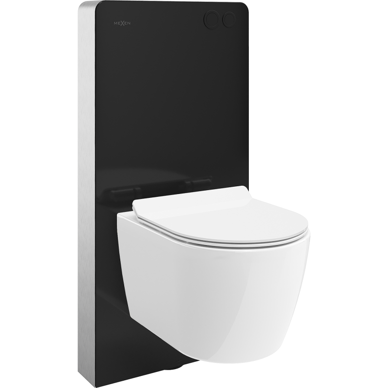 Mexen Carmen Tex Air G pneumatikus fali WC szerelőkészlet WC-csészével és lassan záródó ülőkével, fehér