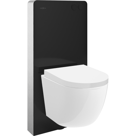 Mexen Lena set de suprafață WC cadru pneumatic Tex Air G cu vas de WC Tornado și capac cu închidere lentă alb